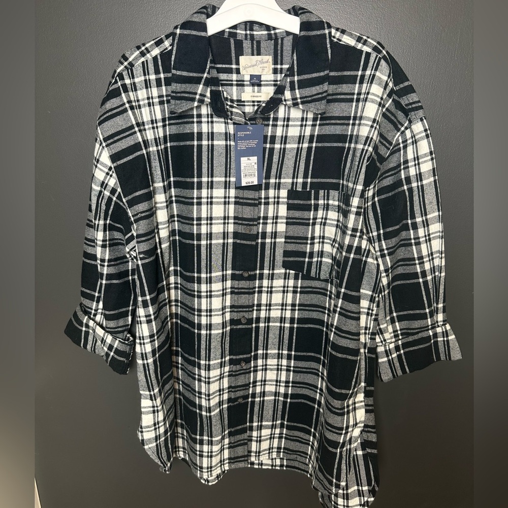 🛍️ 3FOR20 | Universal Thread | Oversized Plaid Button Down | NWT | XL